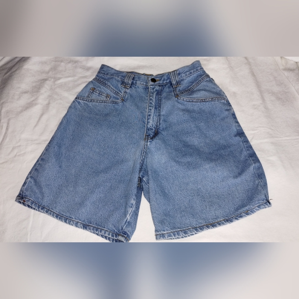 Vintage Center Aisle Blue Denim Shorts